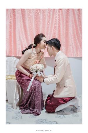 ชุดไทยเจ้าสาว ชุดไทยจักรพรรดิ์ เช่าที่แบมบี้ เวดดิ้ง ห้วยขวาง